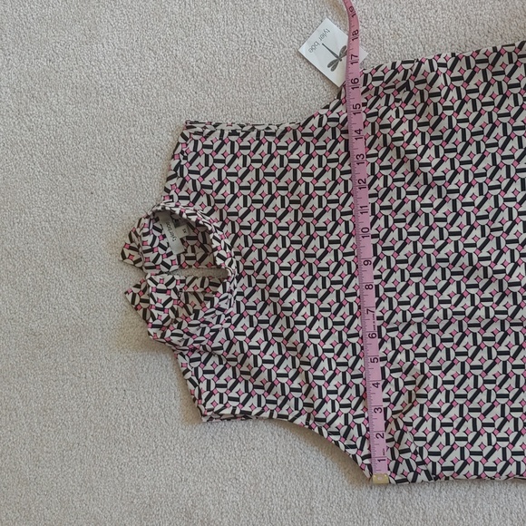 Tyler Boe sleeveless tunic, mock neck geo print, sz XS, new - Picture 12 of 14